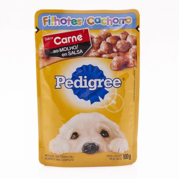 Sachê Pedigree Sabor Carne 100g - Filhotes/Cachorro